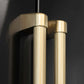 ZLINE Autograph Edition 60 in. 32.2 cu. ft. French Door Built-In Bottom Freezer Refrigerator with Water Dispenser and Ice Maker in Black Stainless Steel with Graphite Gray Interior and Champagne Bronze Helix Handles (GRBIVZ-BS60KCB) two Helix handles on refrigerator exterior showing knurled diamond texture.