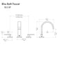 ZLINE Autograph Edition Bliss Widespread Bath Faucet in Brushed Nickel and Champagne Bronze (BLS-BF-ZBNCB)