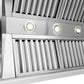 ZLINE Wooden Wall Mount Range Hood in Rustic Bright White Finish with Size Options (355WW)