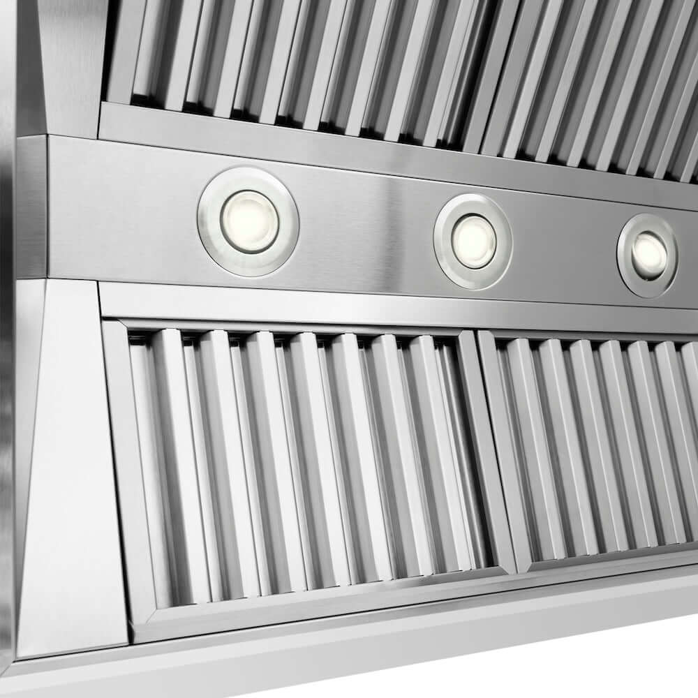 ZLINE Wooden Wall Mount Range Hood in Rustic Bright White Finish with Size Options (355WW)