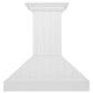 ZLINE Wooden Wall Mount Range Hood in Shiplap Bright White Finish with Size Options (KPWW)