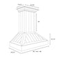 ZLINE Wooden Wall Mount Range Hood in Shiplap Bright White Finish with Size Options (KPWW)
