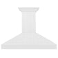 ZLINE Wooden Wall Mount Range Hood in Shiplap Bright White Finish with Size Options (KPWW)