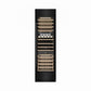 ZLINE 24 in. 12.4 cu. ft. Triple Zone 100 Bottle Column Wine Cooler in Black Stainless Steel (RCWV-BS-24) front, closed.