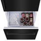 ZLINE 30 in. 16.1 cu. ft. Built-In Bottom Freezer Refrigerator with Water Dispenser and Ice Maker in Black Stainless Steel (RBIV-BS-30)
