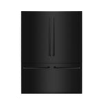 ZLINE 60 in. 32.2 cu. ft. French Door Built-In Bottom Freezer Refrigerator with Water Dispensers and Ice Makers in Black Stainless Steel (RBIV-BS-60)