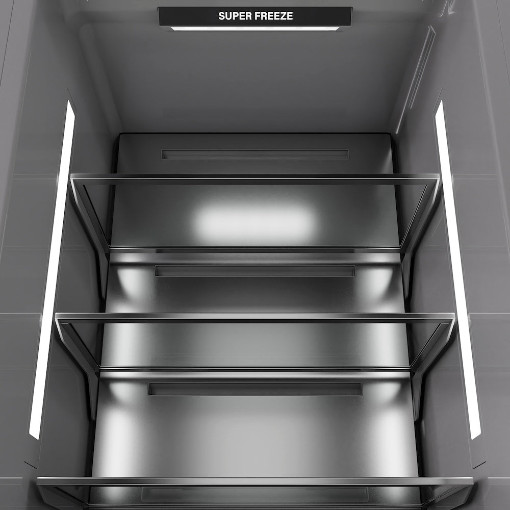 ZLINE 24 in. 12.4 cu. ft. Panel Ready Column Freezer with Graphite Gray Interior, Open Box-Good Condition