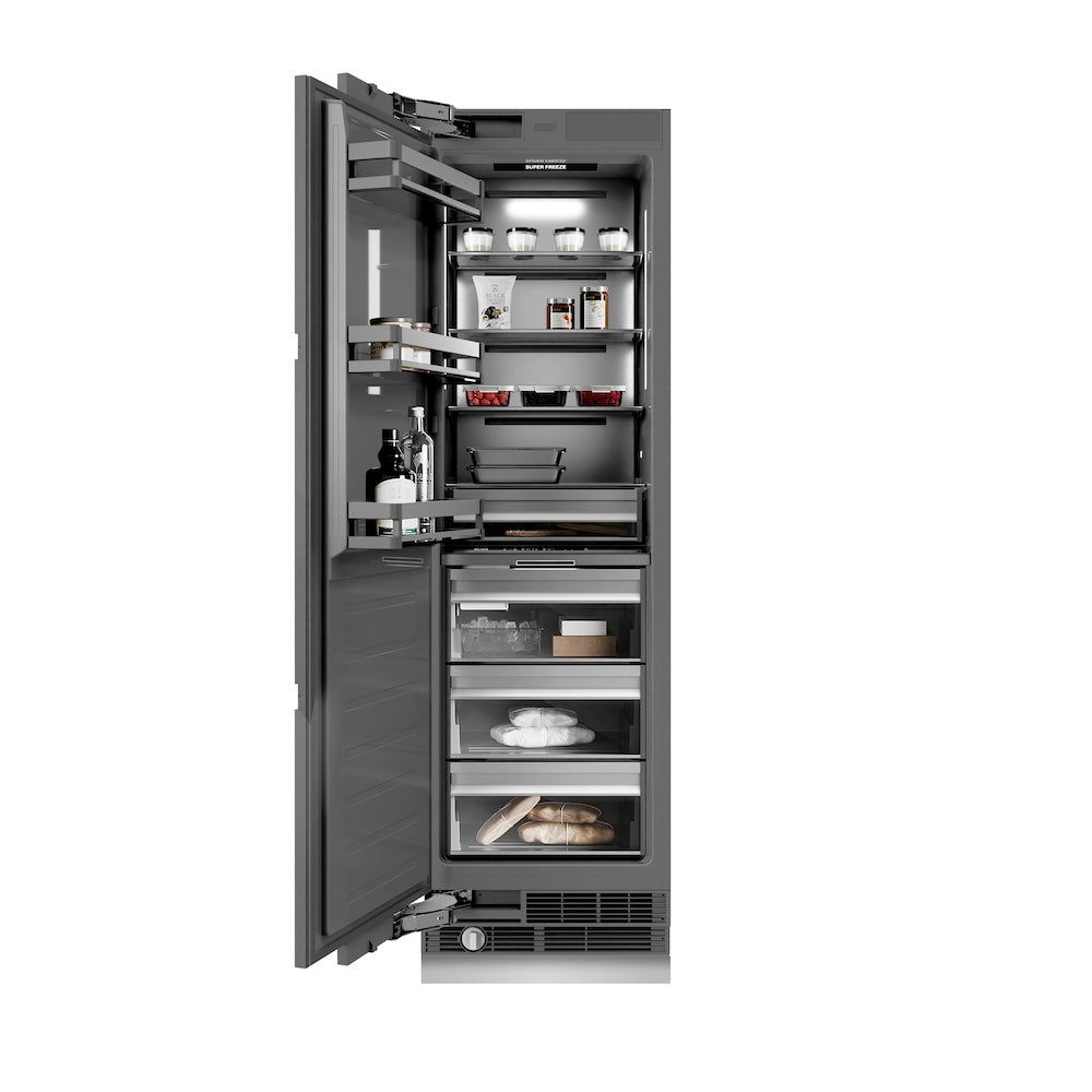 ZLINE 24 in. 12.4 cu. ft. Panel Ready Column Freezer with Graphite Gray Interior, Open Box-Good Condition