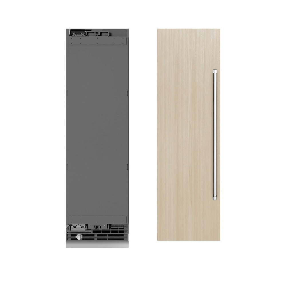 ZLINE 24 in. 12.4 cu. ft. Panel Ready Column Freezer with Graphite Gray Interior, Open Box-Good Condition