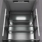 ZLINE Autograph Edition 18 in. 8.6 cu. ft. Panel Ready Left Hinge Column Freezer with Graphite Gray Interior and Champagne Bronze Accents (RBCFVLZ-18-CB) interior illumination.