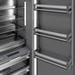ZLINE 18 in. 8.6 cu. ft. Panel Ready Right Hinge Column Freezer with Graphite Gray Interior, Open Box-Great Condition