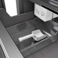 ZLINE Autograph Edition 24 in. 12.4 cu. ft. Panel Ready Column Freezer with Graphite Gray Interior and Champagne Bronze Accents (RBCFVZ-24-CB) internal ice maker and scoop.