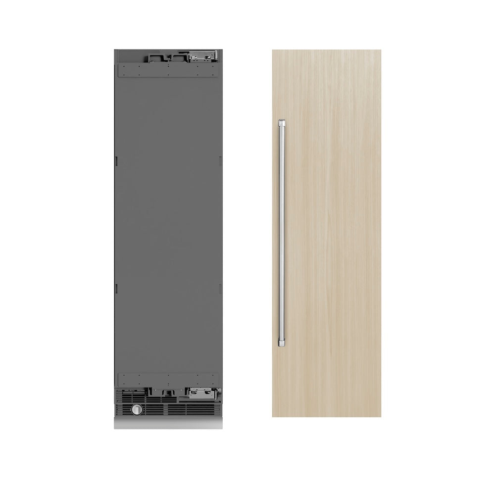 ZLINE 24 in. 12.5 cu. ft. Panel Ready Column Refrigerator with Graphite Gray Interior, Open Box-Good Condition