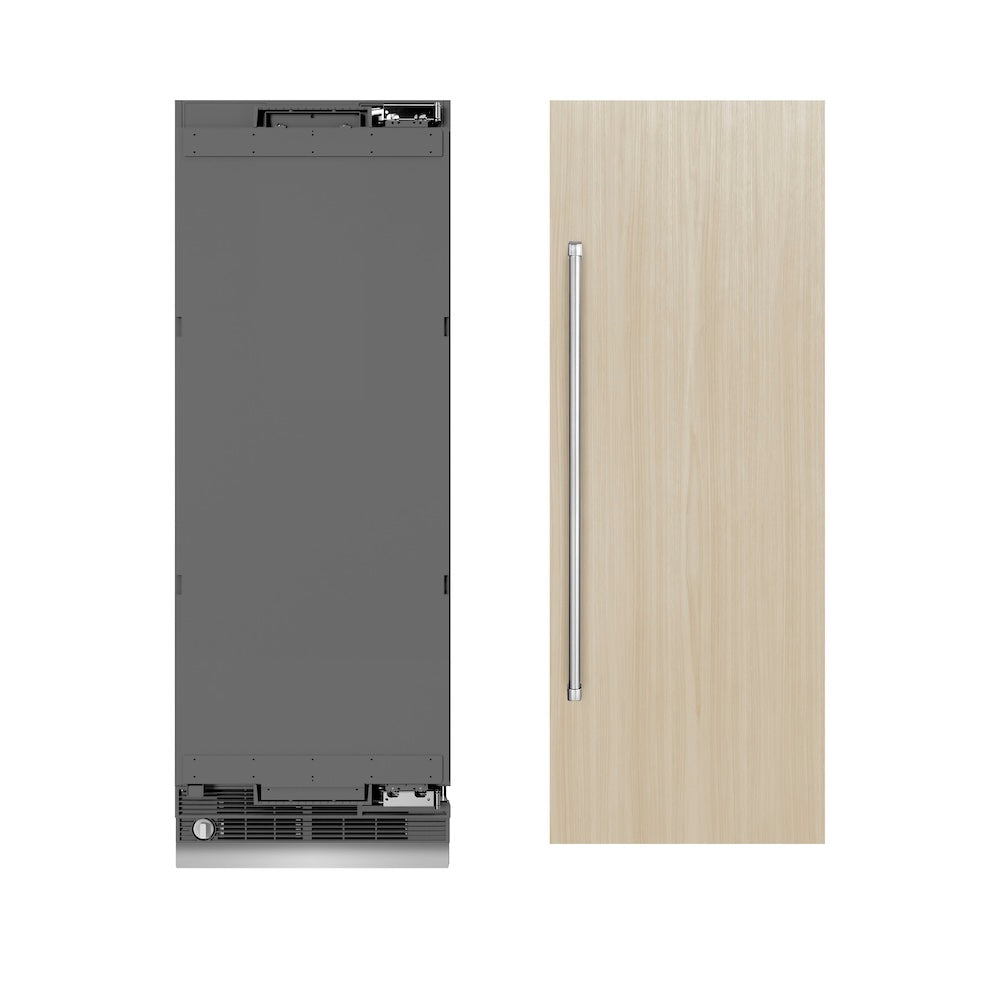 ZLINE 30 in. 16.7 cu. ft. Panel Ready Column Refrigerator with Graphite Gray Interior, Open Box-Good Condition