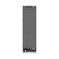 ZLINE Autograph Edition 24 in. 12.5 cu. ft. Panel Ready Column Refrigerator with Graphite Gray Interior and Matte Black Accents (RBCRVZ-24-MB) front, closed.