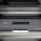 ZLINE Autograph Edition 30 in. 16.7 cu. ft. Panel Ready Column Refrigerator with Graphite Gray Interior and Champagne Bronze Accents (RBCRVZ-30-CB) touch controls and display.