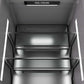 ZLINE Autograph Edition 30 in. 16.7 cu. ft. Panel Ready Column Refrigerator with Graphite Gray Interior and Matte Black Accents (RBCRVZ-30-MB) interior illumination.