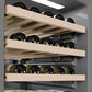 ZLINE 18 in. 9.0 cu. ft. Triple Zone 68 Bottle Panel Ready Right Hinge Column Wine Cooler (RBCWVR-18) grey interior.