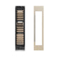 ZLINE 18 in. 9.0 cu. ft. Triple Zone 68 Bottle Panel Ready Right Hinge Column Wine Cooler (RBCWVR-18) unit without panels next to custom panels.