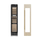 ZLINE Autograph Edition 18 in. 9.0 cu. ft. Triple Zone 68 Bottle Panel Ready Right Hinge Column Wine Cooler with Champagne Bronze Accents (RBCWVRZ-18-CB) unit without panels next to custom panels.