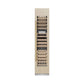ZLINE Autograph Edition 18 in. 9.0 cu. ft. Triple Zone 68 Bottle Panel Ready Right Hinge Column Wine Cooler with Polished Gold Accents (RBCWVRZ-18-G) front, closed, with custom panel.