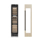 ZLINE Autograph Edition 18 in. 9.0 cu. ft. Triple Zone 68 Bottle Panel Ready Right Hinge Column Wine Cooler with Matte Black Accents (RBCWVRZ-18-MB) unit without panels next to custom panels.