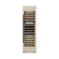ZLINE Autograph Edition 24 in. 12.4 cu. ft. Triple Zone 100 Bottle Panel Ready Column Wine Cooler with Matte Black Accents (RBCWVZ-24-MB) front, closed, with custom panel.