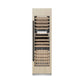 ZLINE Autograph Edition 24 in. 12.4 cu. ft. Triple Zone 100 Bottle Panel Ready Column Wine Cooler with Matte Black Accents (RBCWVZ-24-MB) front, closed, with custom panel.