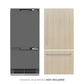 ZLINE 36 in. 19.8 cu. ft. Panel Ready Built-In Bottom Freezer Refrigerator with Water Dispenser and Ice Maker with Graphite Gray Interior, Open Box-Great Condition