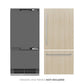 ZLINE 36 in. 19.8 cu. ft. Panel Ready Built-In Bottom Freezer Refrigerator with Water Dispenser and Ice Maker with Graphite Gray Interior, Open Box-Good Condition