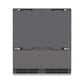 ZLINE Autograph Edition 72 in. 39.6 cu. ft. Panel Ready French Door Built-In Bottom Freezer Refrigerator with Water Dispensers and Ice Makers with Graphite Gray Interior and Polished Gold Accents (GRBITZ-72-G)