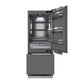 ZLINE 30 in. 16.1 cu. ft. Panel Ready Built-In Bottom Freezer Refrigerator with Water Dispenser and Ice Maker with Graphite Gray Interior, Open Box-Great Condition