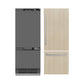 ZLINE 30 in. 16.1 cu. ft. Panel Ready Built-In Bottom Freezer Refrigerator with Water Dispenser and Ice Maker with Graphite Gray Interior, Open Box-Great Condition