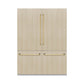 ZLINE Autograph Edition 60 in. 32.2 cu. ft. Panel Ready French Door Built-In Bottom Freezer Refrigerator with Water Dispenser and Ice Maker with Graphite Gray Interior and Polished Gold Accents (GRBIVZ-60-G)