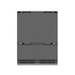 ZLINE Autograph Edition 60 in. 32.2 cu. ft. Panel Ready French Door Built-In Bottom Freezer Refrigerator with Water Dispenser and Ice Maker with Graphite Gray Interior and Matte Black Accents (GRBIVZ-60-MB)