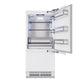 ZLINE 36 in. 19.8 cu. ft. Panel Ready Built-In Bottom Freezer Refrigerator with Water Dispenser and Ice Maker, Open Box-Good Condition