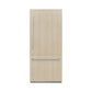 ZLINE 36 in. 19.8 cu. ft. Panel Ready Built-In Bottom Freezer Refrigerator with Water Dispenser and Ice Maker, Open Box-Good Condition