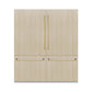 ZLINE Autograph Edition 72 in. 39.6 cu. ft. Panel Ready French Door Built-In Bottom Freezer Refrigerator with Water Dispensers and Ice Makers and Polished Gold Accents (RBITZ-72-G)