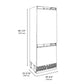 ZLINE 30 in. 16.1 cu. ft. Panel Ready Built-In Bottom Freezer Refrigerator with Water Dispenser and Ice Maker, Open Box-Great Condition