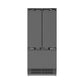 ZLINE 36 in. 19.6 cu. ft. Panel Ready French Door Built-In Bottom Freezer Refrigerator with Water Dispenser and Ice Maker with Stainless Steel Interior, Open Box-Great Condition