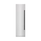 ZLINE Autograph Edition 24 in. 12.4 cu. ft. Column Freezer in Satin Stainless Steel with Graphite Gray Interior and Matte Black Accents (RCFVZ-SN-24-MB) front, closed.