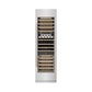 ZLINE 24 in. 12.4 cu. ft. Triple Zone 100 Bottle Column Wine Cooler in Satin Stainless Steel (RCWV-SN-24) front, closed.