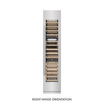 ZLINE 18 in. 9.0 cu. ft. Triple Zone 68 Bottle Right Hinge Column Wine Cooler in Satin Stainless Steel (RCWVR-SN-18)