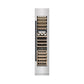 ZLINE Autograph Edition 18 in. 9.0 cu. ft. Triple Zone 68 Bottle Right Hinge Column Wine Cooler in Satin Stainless Steel with Matte Black Accents (RCWVRZ-SN-18-MB) front, closed.