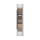 ZLINE Autograph Edition 18 in. 9.0 cu. ft. Triple Zone 68 Bottle Right Hinge Column Wine Cooler in Satin Stainless Steel with Matte Black Accents (RCWVRZ-SN-18-MB) front, closed.