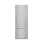 ZLINE 30 in. 16.1 cu. ft. Built-In Bottom Freezer Refrigerator with Water Dispenser and Ice Maker in Satin Stainless Steel (RBIV-SN-30) front, closed.