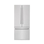 ZLINE 36 in. 19.6 cu. ft. French Door Built-In Bottom Freezer Refrigerator with Water Dispenser and Ice Maker in Satin Stainless Steel (RBIV-SN-36)