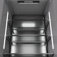ZLINE 24 in. 12.4 cu. ft. Column Freezer in Stainless Steel with Graphite Gray Interior (RCFV-304-24) interior illumination.