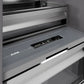 ZLINE 24 in. 12.4 cu. ft. Column Freezer in Stainless Steel with Graphite Gray Interior (RCFV-304-24) touch controls and display.