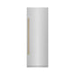 ZLINE Autograph Edition 30 in. 16.7 cu. ft. Column Refrigerator in Stainless Steel with Graphite Gray Interior and Champagne Bronze Accents (RCRVZ-30430-CB) front, closed.